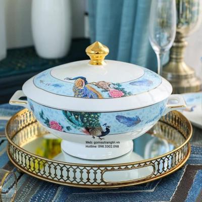 BỘ BÁT ĂN CHIM CÔNG KIÊU HÃNH 60 MÓN